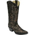 thumbnail image 1 of CORRAL Women's Antique Snake Print Cowgirl Boot Snip Toe Black 9 M US, 1 of 1
