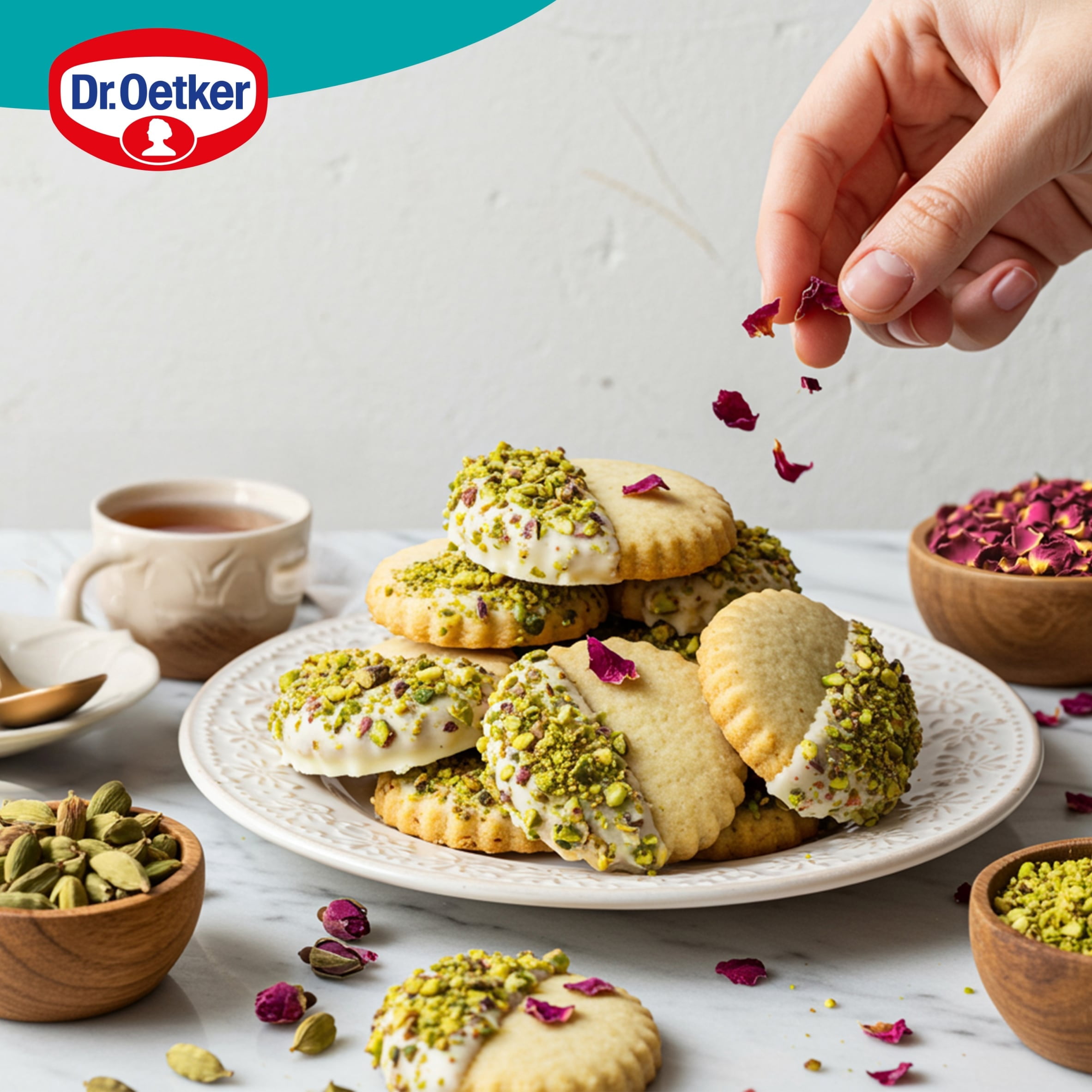 Dr. Oetker Chopped Pistachios 25g, Imported from Britain
