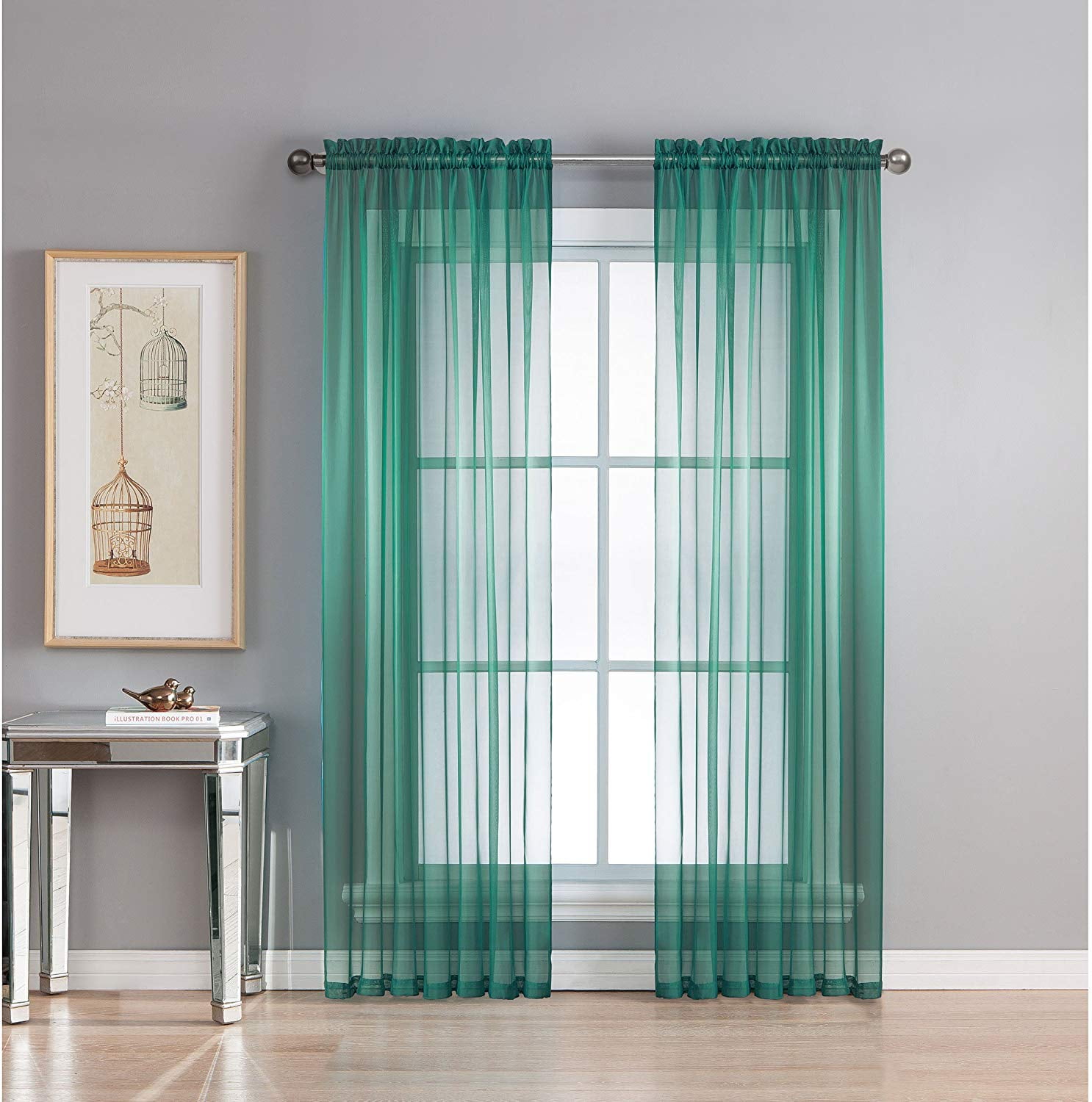 Grey Teal Sheer Voile Rod Pocket Curtain Panel Pair Extra Wide 112 X 84 Ingray Teal Walmartcom Walmartcom Grey Teal Sheer Voile Rod Pocket Curtain Panel Pair Extra Wide 112 X 84 Ingray Teal Walmartcom Walmartcom