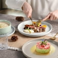 thumbnail image 6 of Vesteel 12-Piece Dinnerware Set, Ceramic Plates and Bowls Set for 4, Speckled Stoneware Dishes Set with Makeup Clay for Family, Microwave & Dishwasher Safe - Multi-Color, 6 of 10