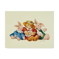 Trademark Fine Art ' Friends' Canvas Art by Barbara Mock