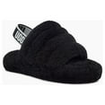 thumbnail image 2 of UGG Big Kids' Fluff Yeah Slide in Black, 13 US, 2 of 5