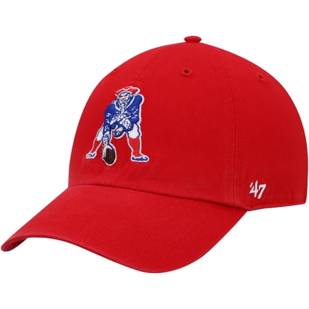 Men's '47 Red New England Patriots Clean Up Adjustable Hat