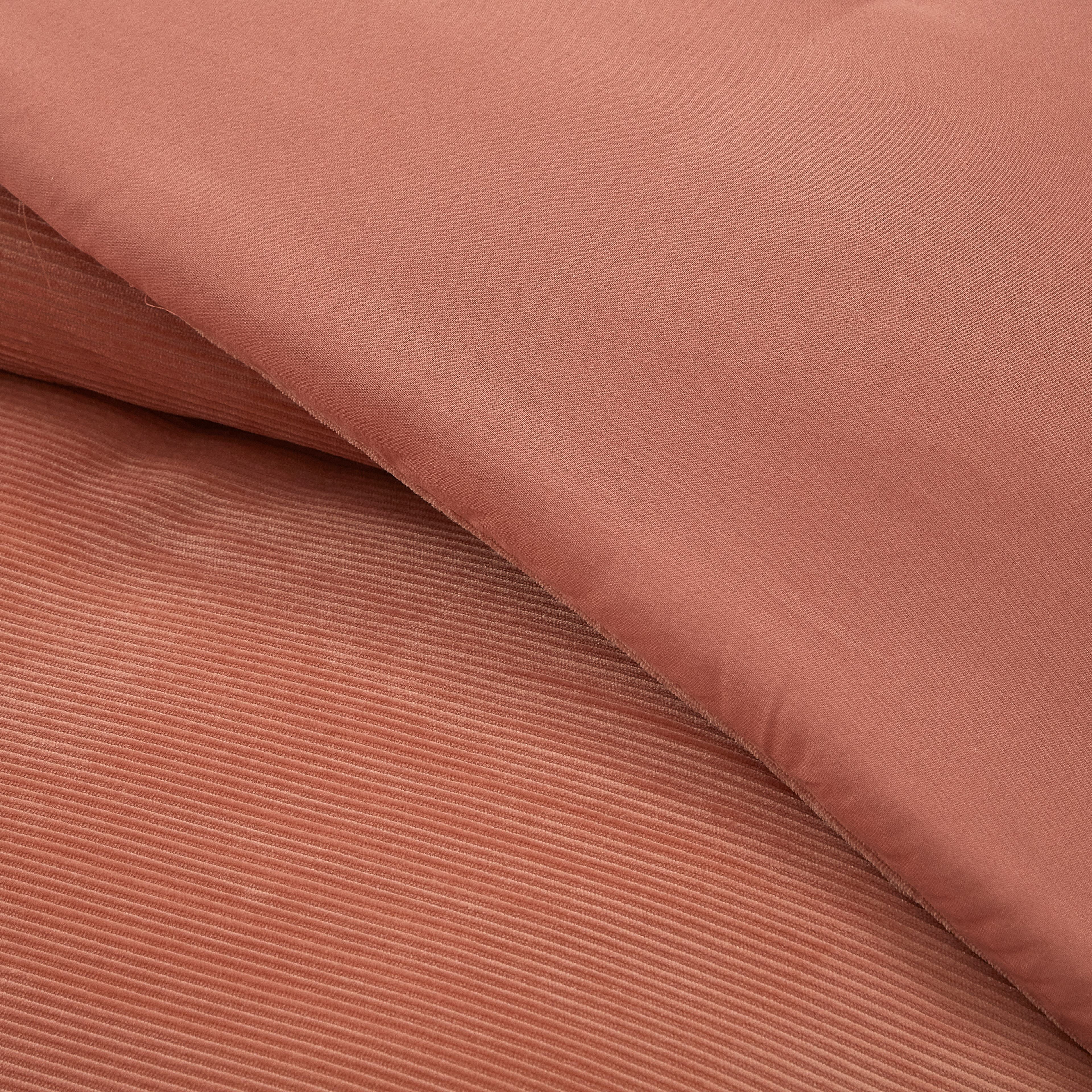 Mainstays Terracotta Corduroy Comforter for Teens and Adults, Twin XL