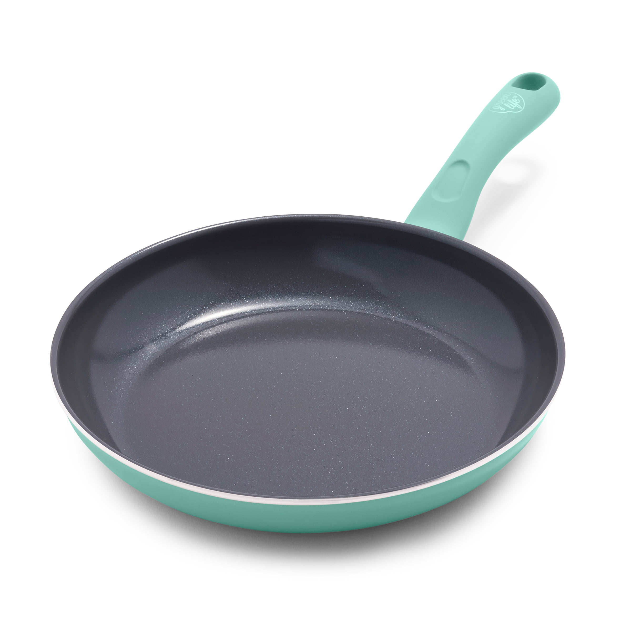Black 10" Details about   GreenLife Soft Grip Diamond Healthy Ceramic Nonstick Frying Pan 