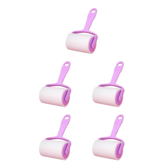 tamizeot Hair Sticker Reusable Lint Remover Stick Device Washable Clothes Multipurpose Cleaning Brush Home Supplies Sticking Roller 5Set