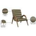 thumbnail image 4 of Bowery Hill Contemporary Rich Olive Vegan Leather Accent Chair, 4 of 10
