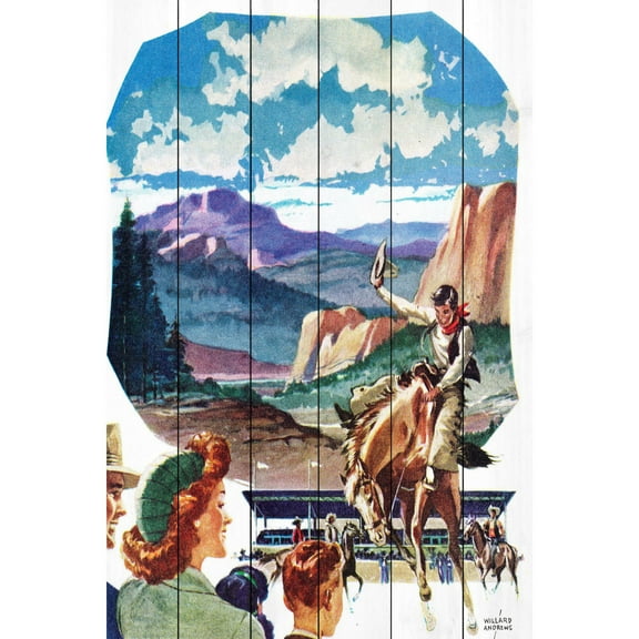Marmont Hill "Out West" Painting Print on White Wood