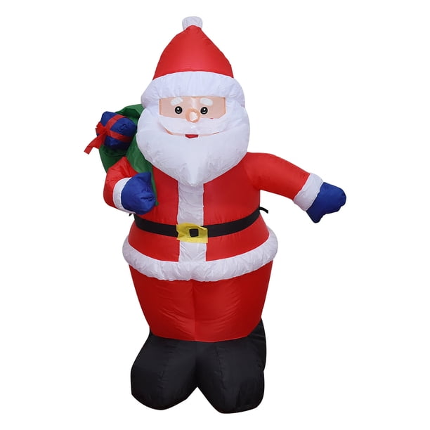 Mochila inflable de 1,2 M/47,24 pulgadas con luces de Papá Noel, accesorios de decoración para eventos navideños Wmkox8yii HFSH7452