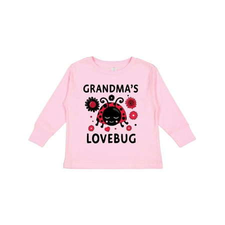 

Inktastic Valentine s Day Grandma s Lovebug Gift Toddler Toddler Girl Long Sleeve T-Shirt