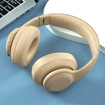 Bluetooth Headphones Over-Ear,Foldable Stereo Protable Lightweight Wireless Bluetooth with LED Lights,for Computer/Laptop/PC/android/Cell Phones,Brown