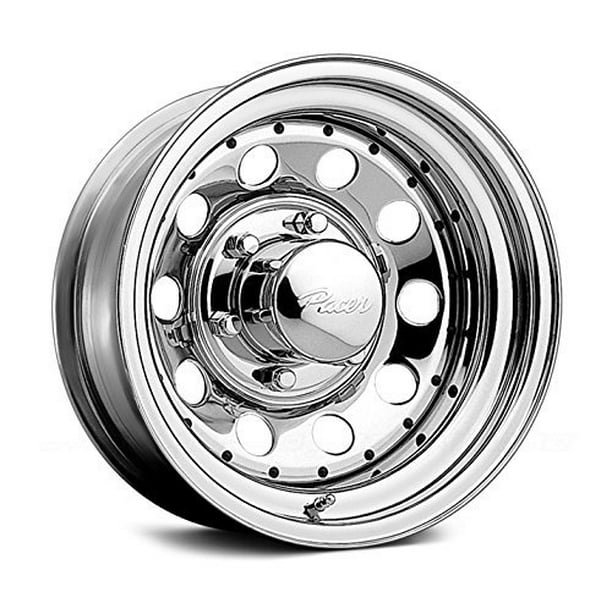 Pacer Chrome Modular 15x6 Chrome Wheel / Rim 6x5.5 with a 3mm Offset