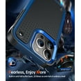thumbnail image 5 of Leyi for Case iPhone 15 Pro Max, 4 Corners with Airbags, Non-Slip Textured Grip Bumper Support Wireless Charging Military Drop Resistant for pro max Case-Blue, 5 of 7