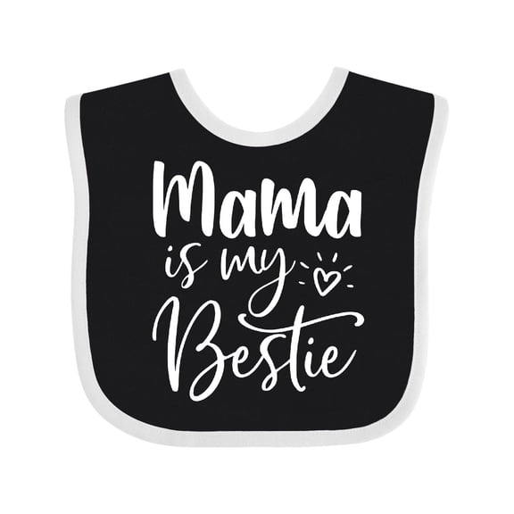 Inktastic Mama is My Bestie Boys or Girls Baby Bib