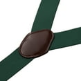 thumbnail image 3 of Buyless Fashion 2 pack Suspenders for Men - 48" Elastic Adjustable Straps 1 1/4" - Y Back with Metal Hooks - 5137-2-Hunter-Green, 3 of 7