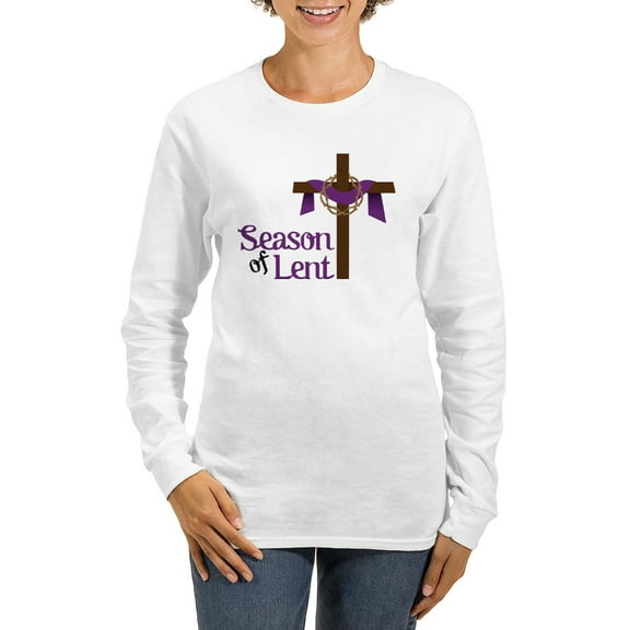 CafePress - Season Of Lent Women's Long Sleeve T Shirt - Women's Long Sleeve Graphic Casual T-Shirt