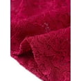 thumbnail image 5 of Vestido de encaje Allegra K para mujeres, con mangas 3/4, escote cuadrado, midi, recto, talla XS, rojo oscuro, 5 of 5