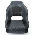 thumbnail image 2 of NORTHCAPTAIN M3 Premium Sport Flip Up Boat Seat Captain Bucket Seat with Boat Seat Cover,Charcoal/Black, 2 of 8