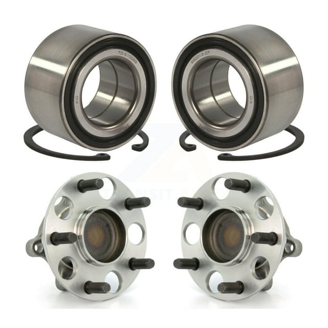 Kugel Front Rear Wheel Bearing and Hub Assembly Kit for Car Honda Civic - Left Right Side (Driver Passenger) K70-101626