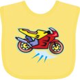 thumbnail image 3 of Inktastic Crotch Rocket Motorcycle Boys or Girls Baby Bib, 3 of 4