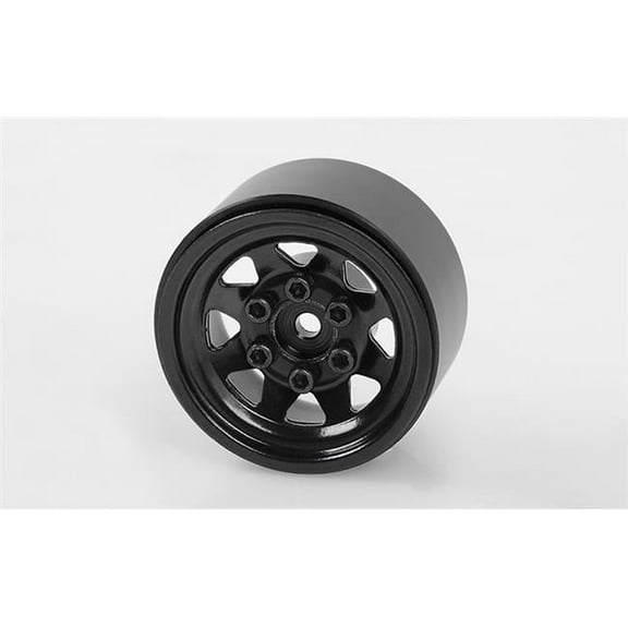 1 in. Stamped Steel Stock Beadlock Wheels, Black