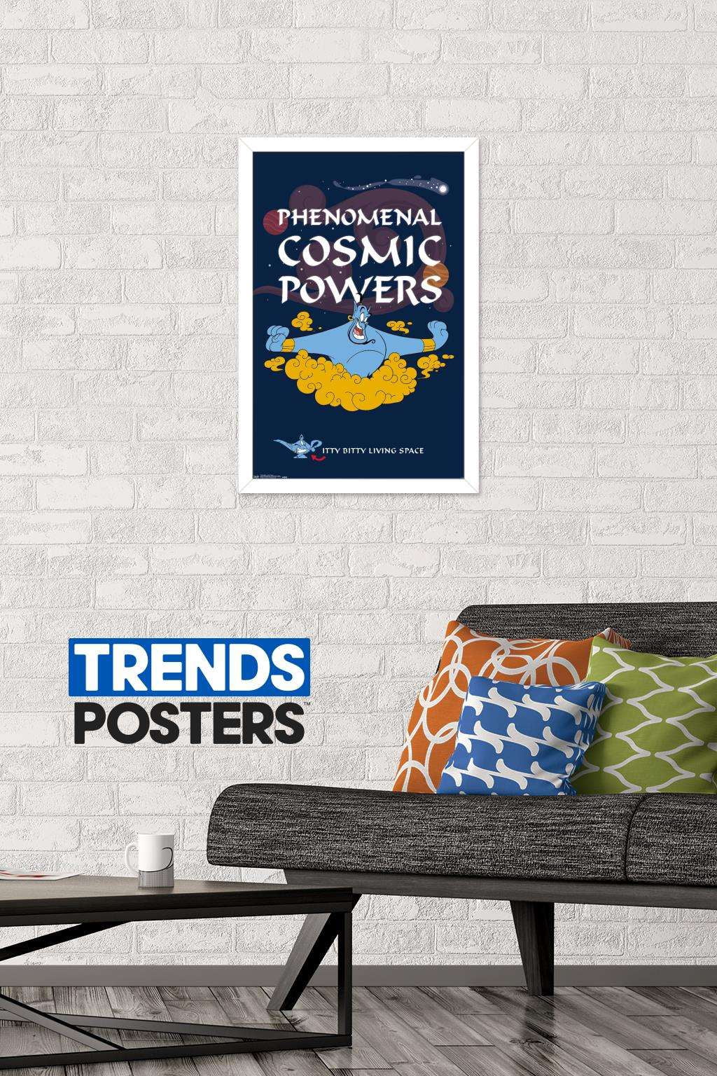 Disney Aladdin - Cosmic Powers Wall Poster, 14.725" x 22.375", Framed