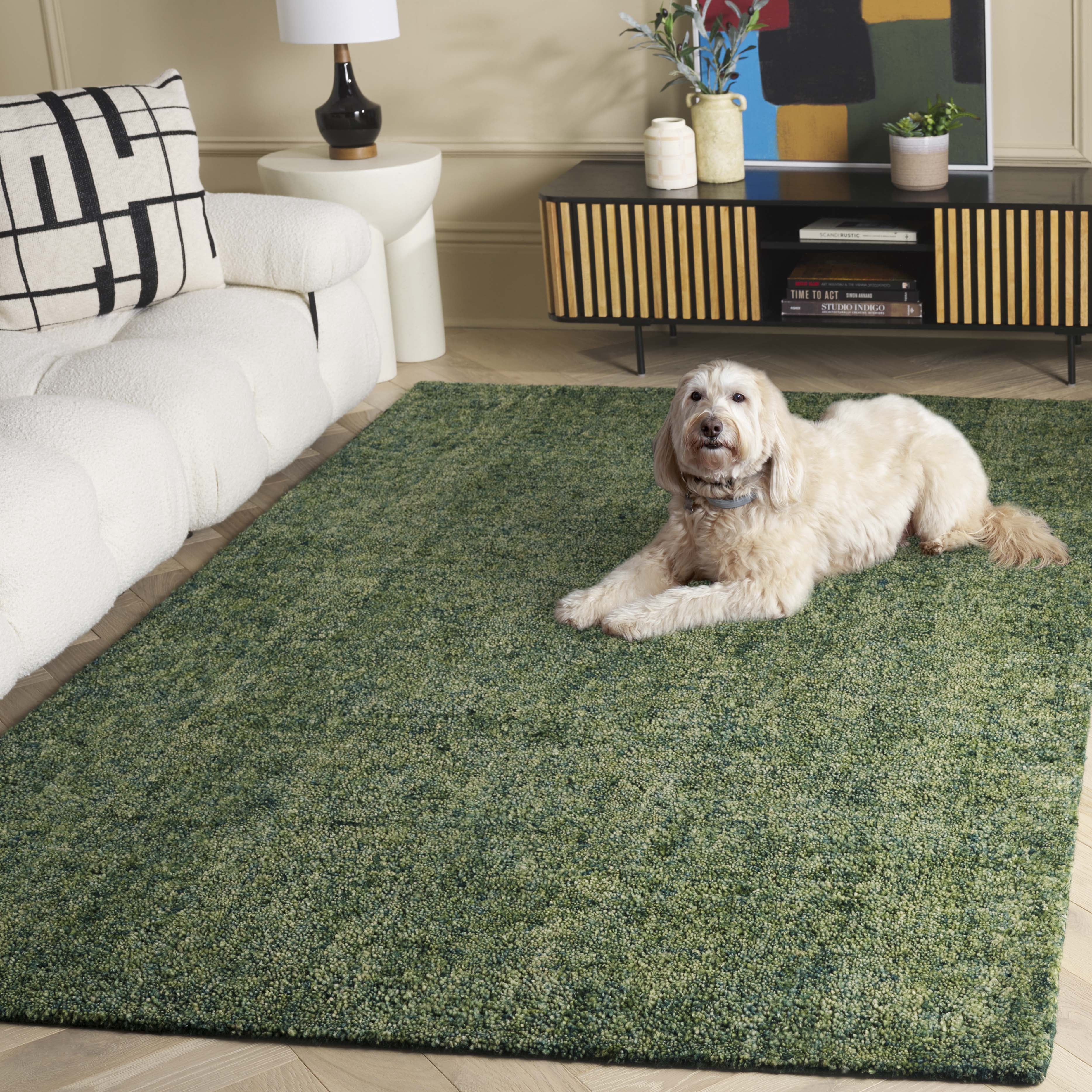Safavieh Gabbeh Verity Abstract Area Rug, Green, 9' x 12'