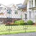 thumbnail image 2 of Outsunny 11.5' Decor Garden Fence for Border Edging, 4 Pack, Wavey Vines, 2 of 10