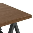 thumbnail image 2 of Pemberly Row Industrial 48 inch Wide Solid WALNUT Wood and Metal Coffee Table, 2 of 8