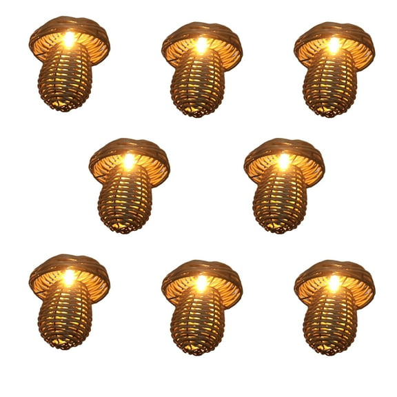 Decorative Lantern Rattan String Lights - Rattan Wire Ball Style Lantern String Lights, Indoor Outdoor Patio String Light for Home Pergola Porch Party Backyard, 10 Lights