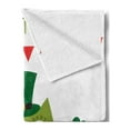 thumbnail image 2 of St. Patrick's Day Soft Flannel Fleece Throw Blanket, Owl Leprechaun Costume Greeting Design Party Shamrock Pattern Print, Cozy Plush for Indoor and Outdoor Use, 70" x 90", Multicolor, by Ambesonne, 2 of 5