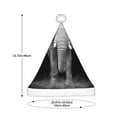 thumbnail image 3 of KLL Christmas Hats for Adults Plush Indian Elephant Print Santa Hat Xmas Fluffy Santa Claus Hat for Women Men, 3 of 6