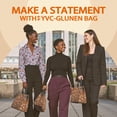 thumbnail image 6 of Daisy Pioneer Flower Brown Pattern Insulated Lunch Bag for Women Men, Large Portable Soft Cooler Tote, Thermal Food Storage Bag with Pearl Cotton, 8.66L, 8.75"x5.75"x9.5", 6 of 6