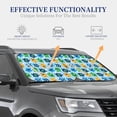thumbnail image 3 of Kdxio Cartoon Monster Print 2-Piece Sun Shade Front Windshield - Foldable Car Front Window Sunshades For Most Sedans Suv Truck, 3 of 6