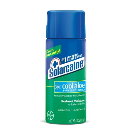 Solarcaine Cool Aloe Burn Relief with Aloe Vera, 4.5 Ounce Spray