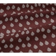 thumbnail image 5 of oneOone Viscose Jersey Fabric Leaves Block Printed Craft Fabric BTY 60 Inch Wide, 5 of 5