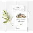 thumbnail image 4 of Inkdotpot 30Jungle Animals Baby Shower Invitation Cards Gender Neutral Fill In Blank Invites, 4 of 7