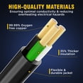 thumbnail image 2 of 12/3 Gauge Heavy Duty 50ft Outdoor Extension Cord, Waterproof with LED Lighted End,black,Waterproof,ETL,flexible, 2 of 8