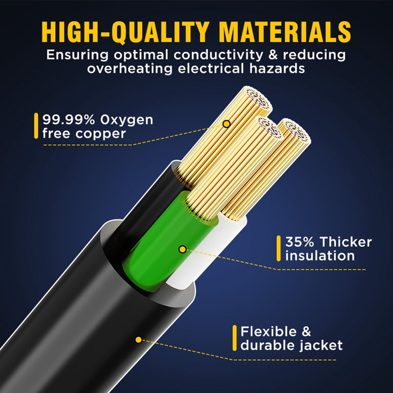 ZAZFO 25 Ft 12 AWG Heavy Duty Outdoor Extension Cord photo 2