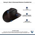 thumbnail image 6 of Kenny K.  Distressed Western Studded Hat (Men), 6 of 6