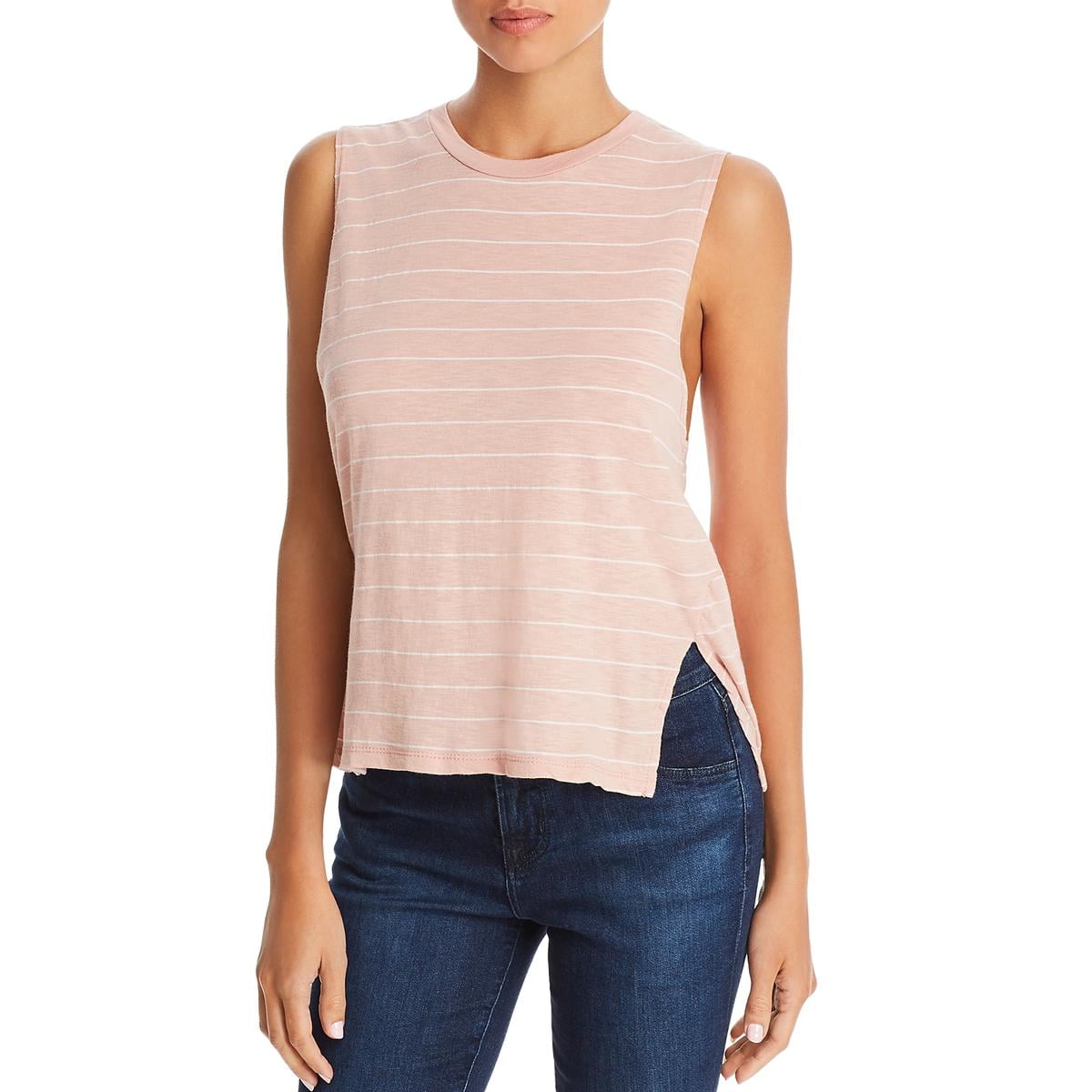 Project Social T Womens All About Me Linen Scoop Neck Tank Top Shirt BHFO 8318