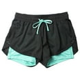 thumbnail image 1 of MKLEKYY Pantalones Cortos de Mezclilla para Mujer Pantalones Cortos Deportivos para Mujer Pantalones Cortos de Secado Rápido Vaciados Fitness Al Aire Libre, 1 of 4