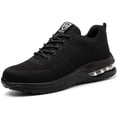 thumbnail image 1 of Zapatos De Trabajo Zapatos de trabajo unisex Zapatillas de deporte transpirables con punta de acero Zapatos de seguridad (37 Black) Tmvgtek Para Estrenar, 1 of 6