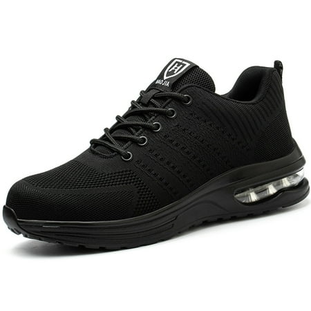 

Aousin Unisex Indestructible Shoes Deodorant Steel-Toed Wear-resistant for Daily Hiking (Black 7)
