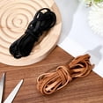 thumbnail image 3 of 8M Cowhide Leather Lace Black Brown Natural Genuine Leather Flat Strip Braiding Shoe Lacing Replacement Cord String for Boots Shoelace Handbags Jewelry Making DIY Crafting Colorful, 3 of 6