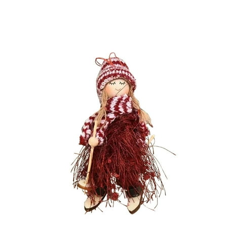 

Creative And Cute Wooden Fiber Tassel Yarn Ski Doll Pendant Vintage Chandelier Sisters First Christmas Together Ornament Easter Flowers Fresh Cut
