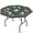 GREEN, variant on Octagon Poker Table Foldable,8-Player Texas Holdem BlackjackTable,Black,Steel Legs & Deep Cup Holders,Casino Game Table for Home & Parties