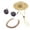 Gold, variant on 3 Packs Pet Sun Hat Set for Cat Puppy Small Medium Dog Stylish Retro Dog Glasses and Cool with Gold Chain Necklace Fashion Accessory for Small Pet Daily Outfits