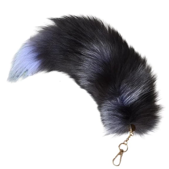 SDFGTstore Long Tail Keychain Plush Tail Charm Key Holder Keyring Charm Decorations