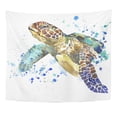 thumbnail image 2 of REFRED Wildlife Cute Sea Turtle Watercolor Nature Ocean Wall Art Hanging Tapestry Home Decor for Living Room Bedroom Dorm 51x60 inch, 2 of 2